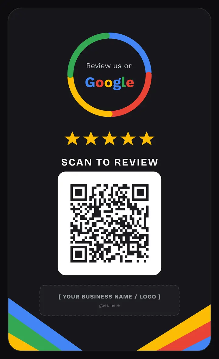 Google Review Cards — Dark